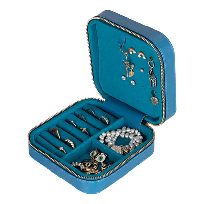 Arden Leather Jewelry Box – Handcrafted Large Storage Case for Travel