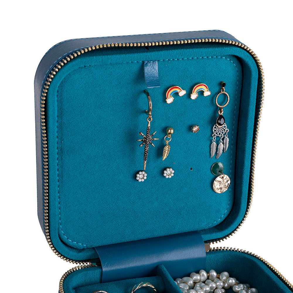 Arden Leather Jewelry Box – Handcrafted Large Storage Case for Travel