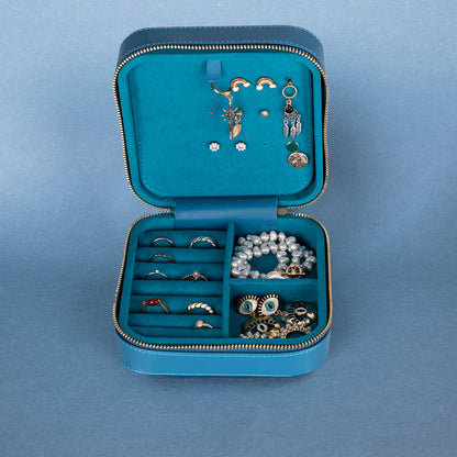 Arden Leather Jewelry Box – Handcrafted Large Storage Case for Travel