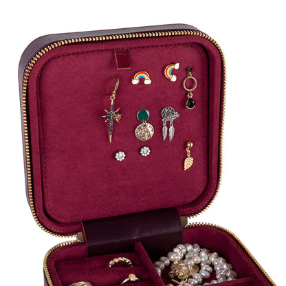 Arden Leather Jewelry Box – Handcrafted Large Storage Case for Travel