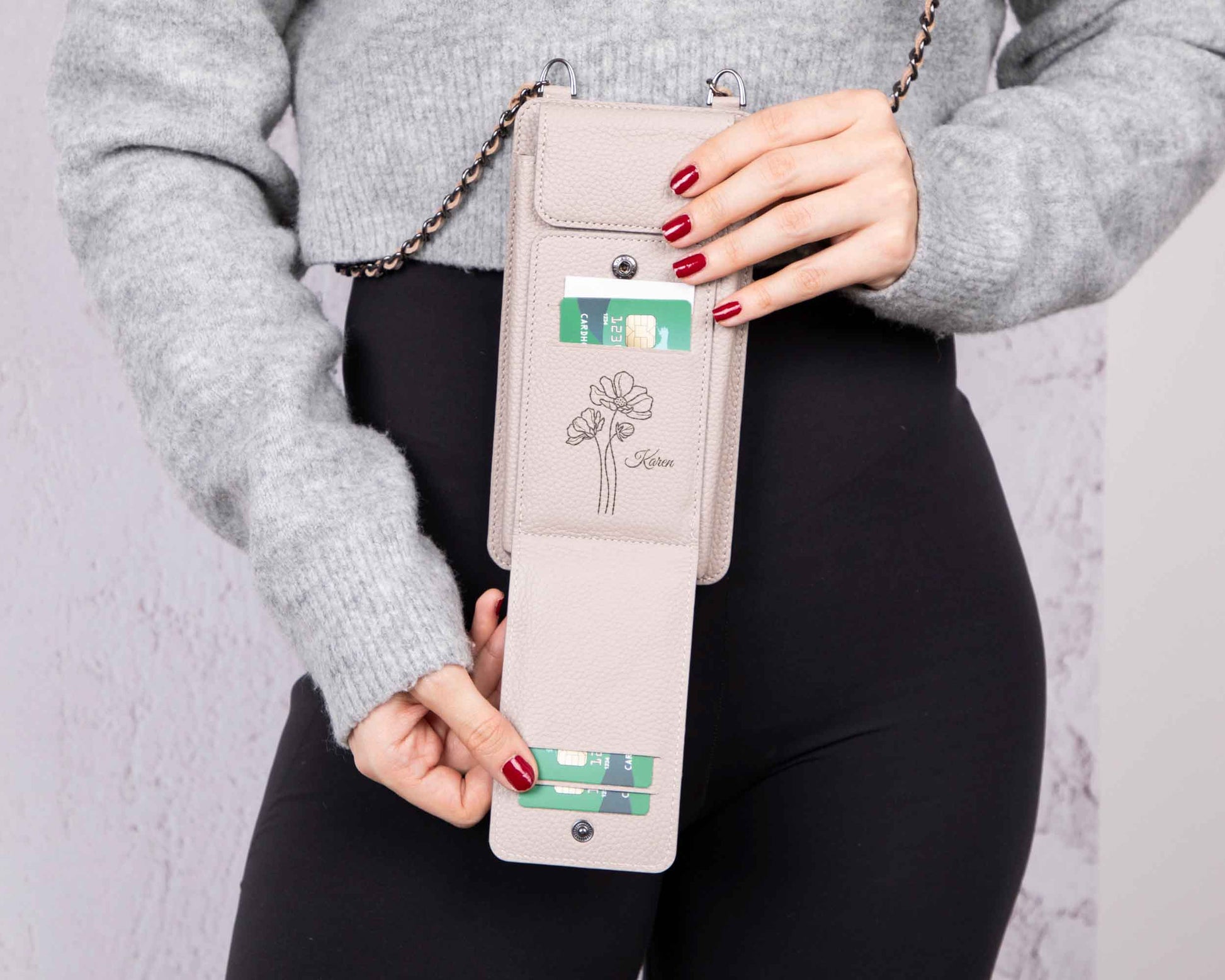Avjin Leather Crossbody Phone Bag