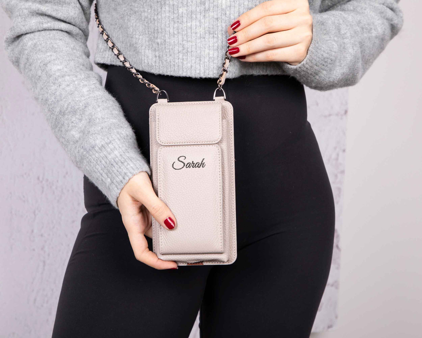Avjin Leather Crossbody Phone Bag