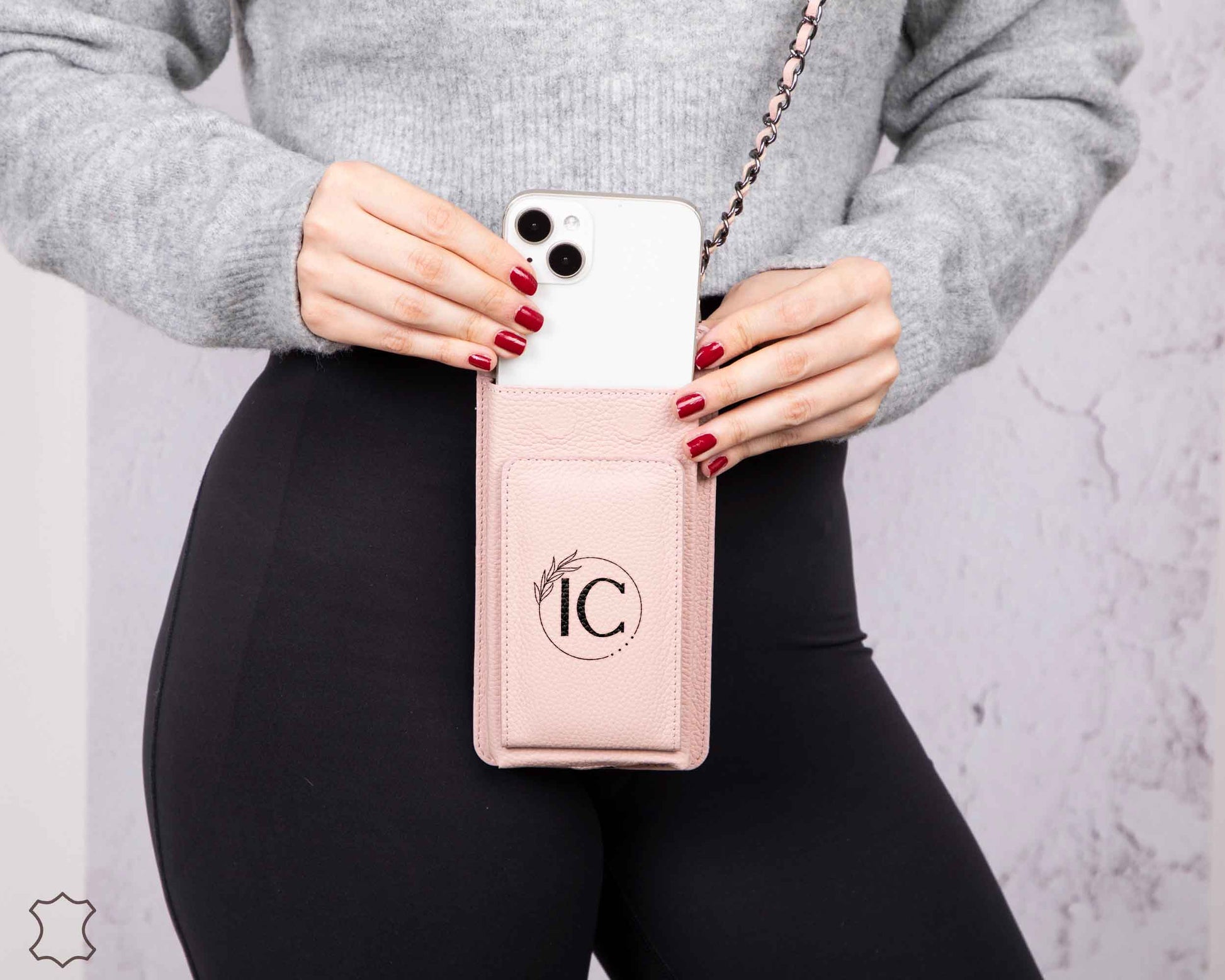 Avjin Leather Crossbody Phone Bag