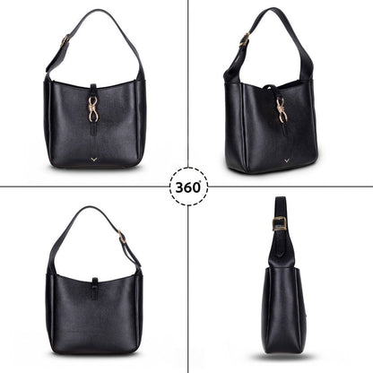 Pebbled Leather Women's Shoulder Bag