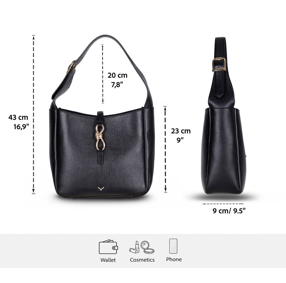 Pebbled Leather Women's Shoulder Bag