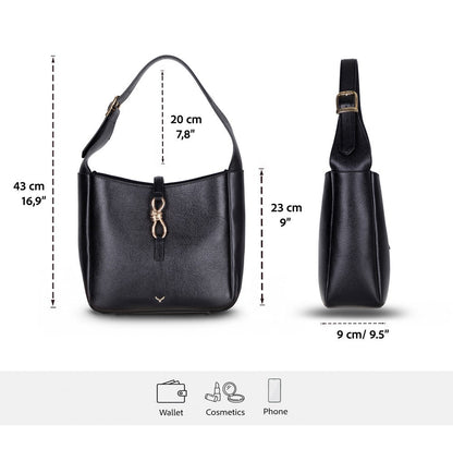 Pebbled Leather Women's Shoulder Bag