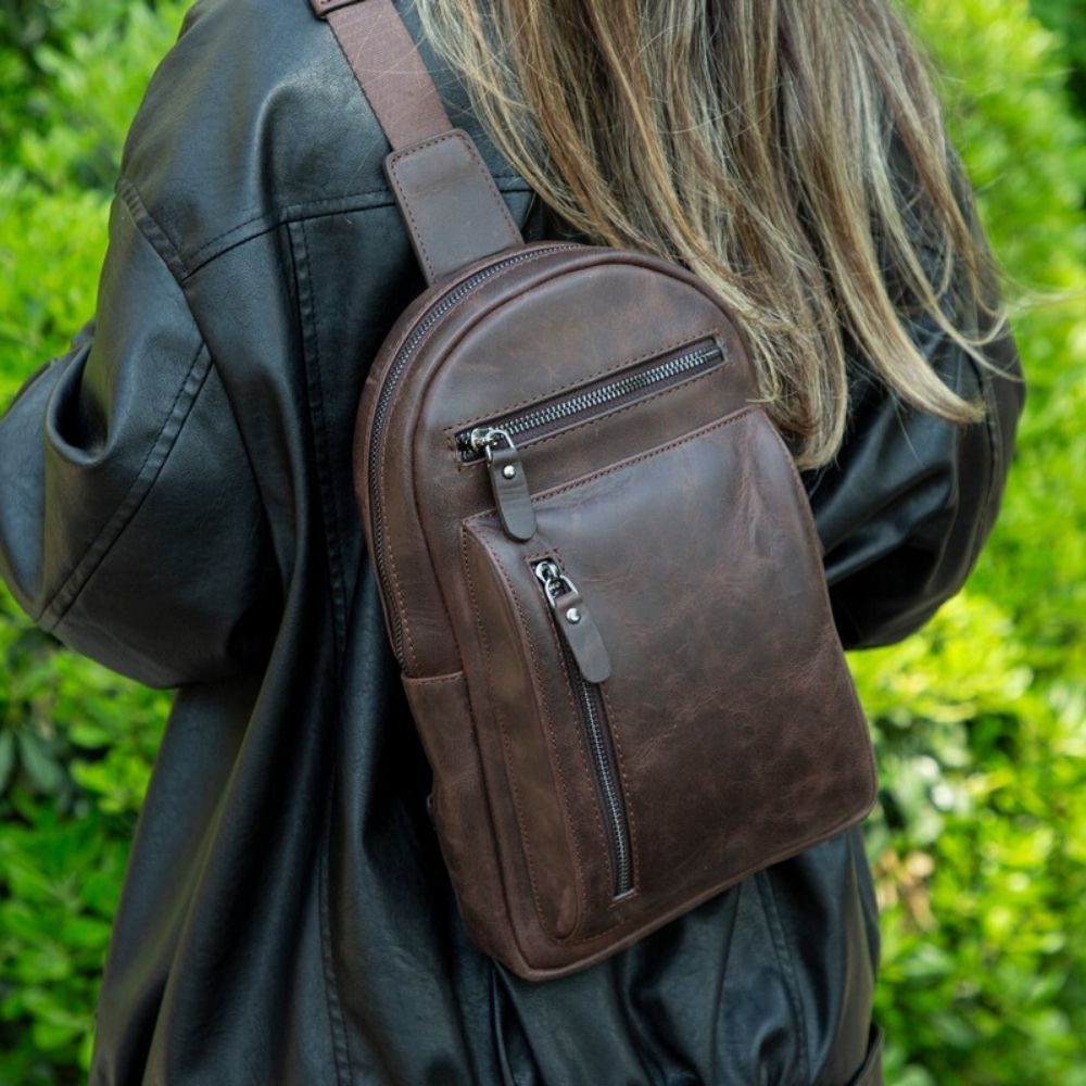 Blake Handmade Leather Crossbody Bag