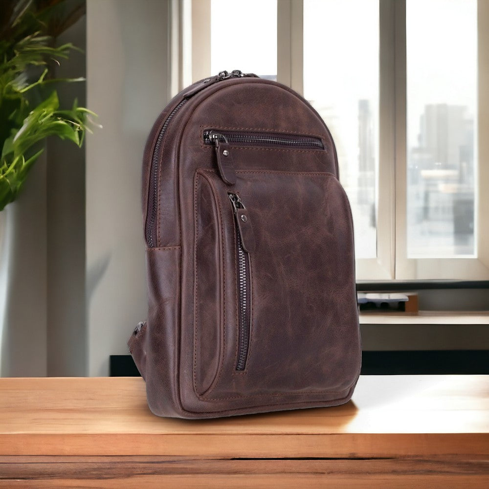 Blake Handmade Leather Crossbody Bag