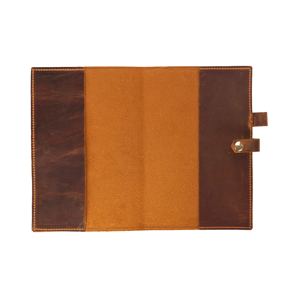 Bosco Personalized Leather Journal Cover - Refillable Notebook Case 