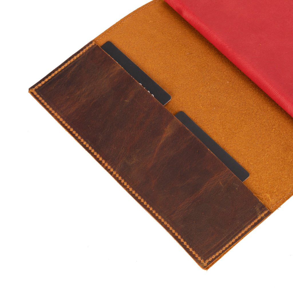 Bosco Personalized Leather Journal Cover - Refillable Notebook Case 
