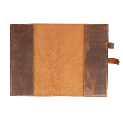 Bosco Personalized Leather Journal Cover - Refillable Notebook Case 