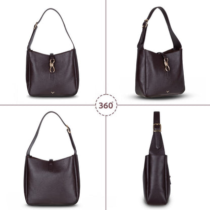 Pebbled Leather Women's Shoulder Bag