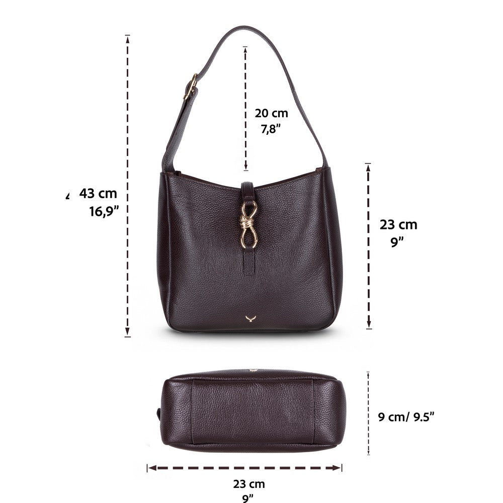 Pebbled Leather Women's Shoulder Bag