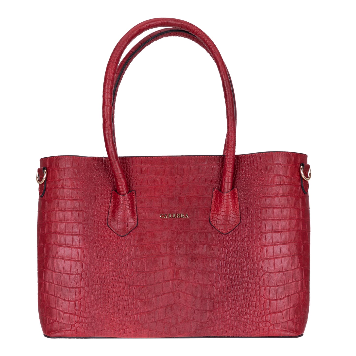 Carrera Novelya – Full-Grain Croco Embossed Leather Women's Bag