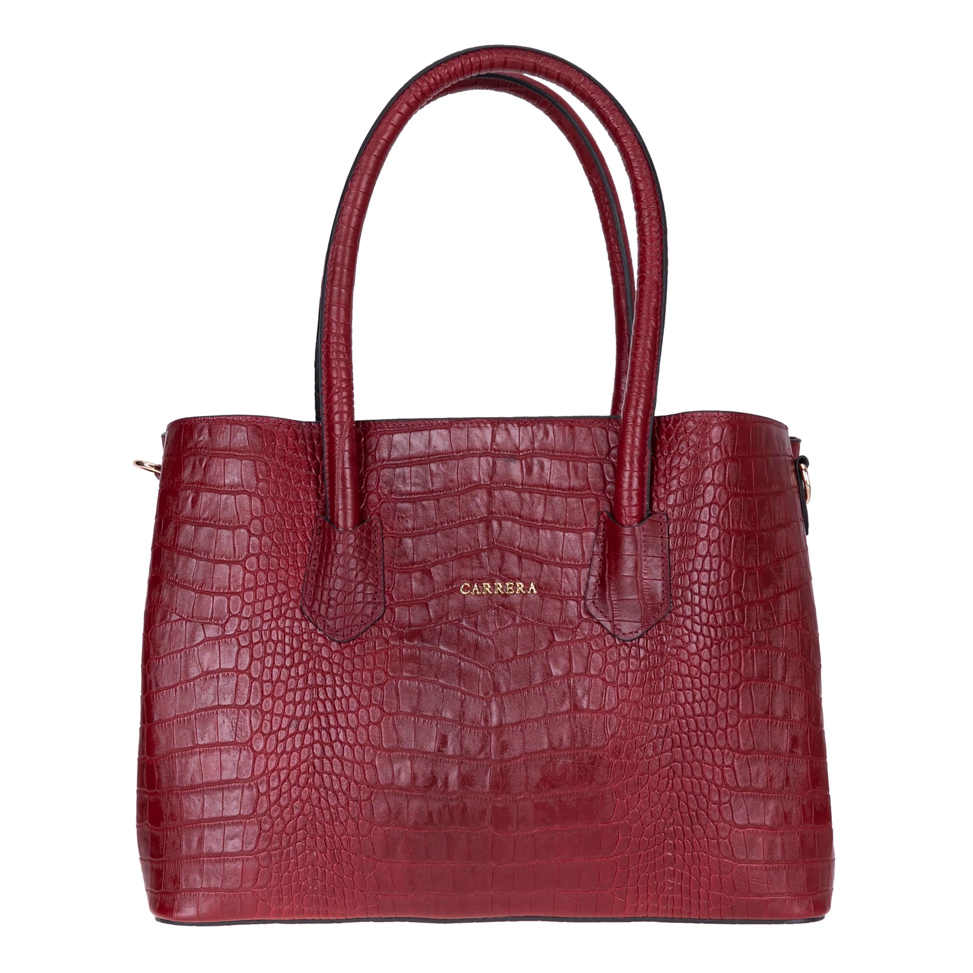 Carrera Novelya – Full-Grain Croco Embossed Leather Women's Bag
