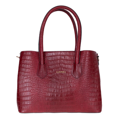 Carrera Novelya – Full-Grain Croco Embossed Leather Women's Bag