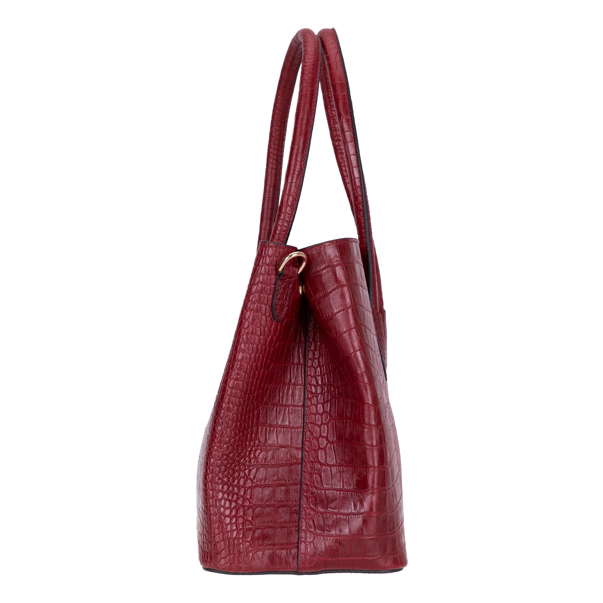 Carrera Novelya – Full-Grain Croco Embossed Leather Women's Bag