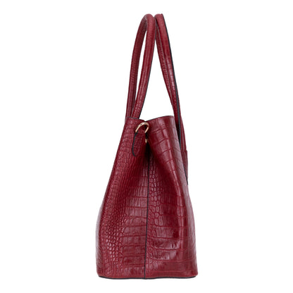 Carrera Novelya – Full-Grain Croco Embossed Leather Women's Bag