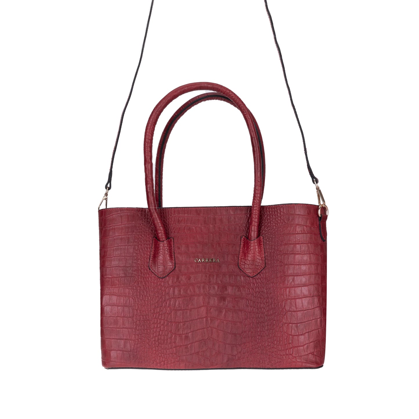 Carrera Novelya – Full-Grain Croco Embossed Leather Women's Bag