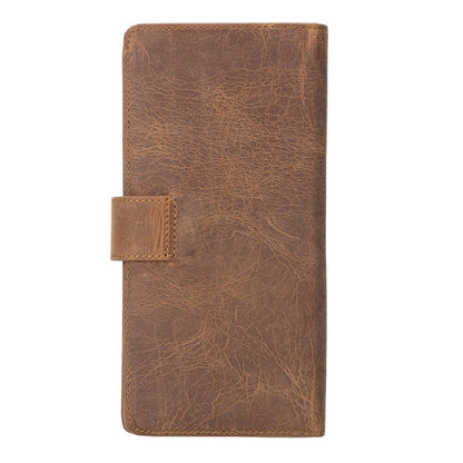 Coppet Handmade Leather Long Wallet with Phone