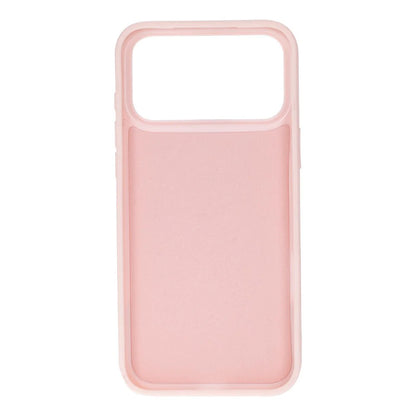 Pink phone case on a white background