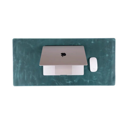 Natural Leather Desk Mat 14.6" x 31.5" (37 Cm x 80 Cm)