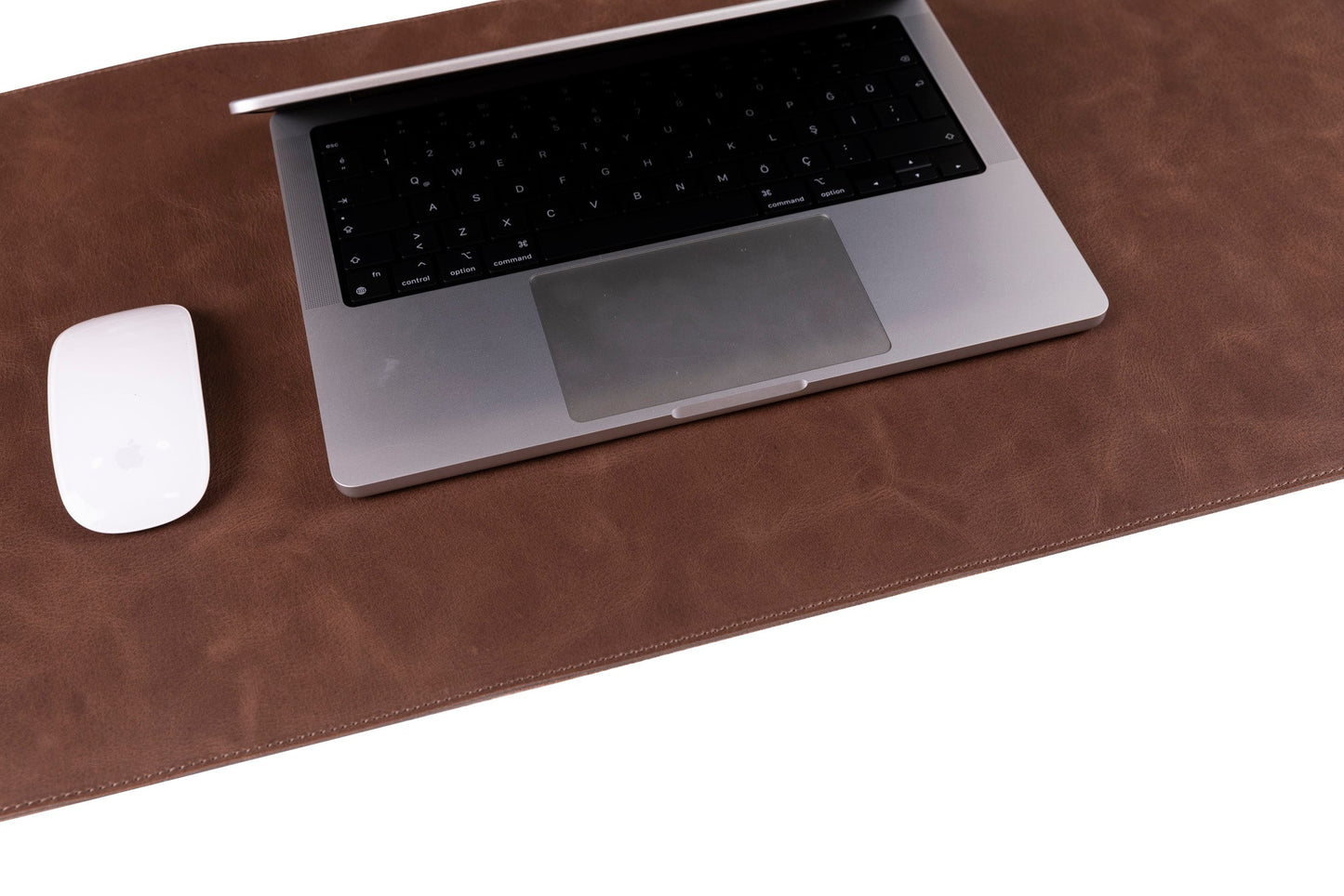 Natural Leather Desk Mat 14.6" x 31.5" (37 Cm x 80 Cm)