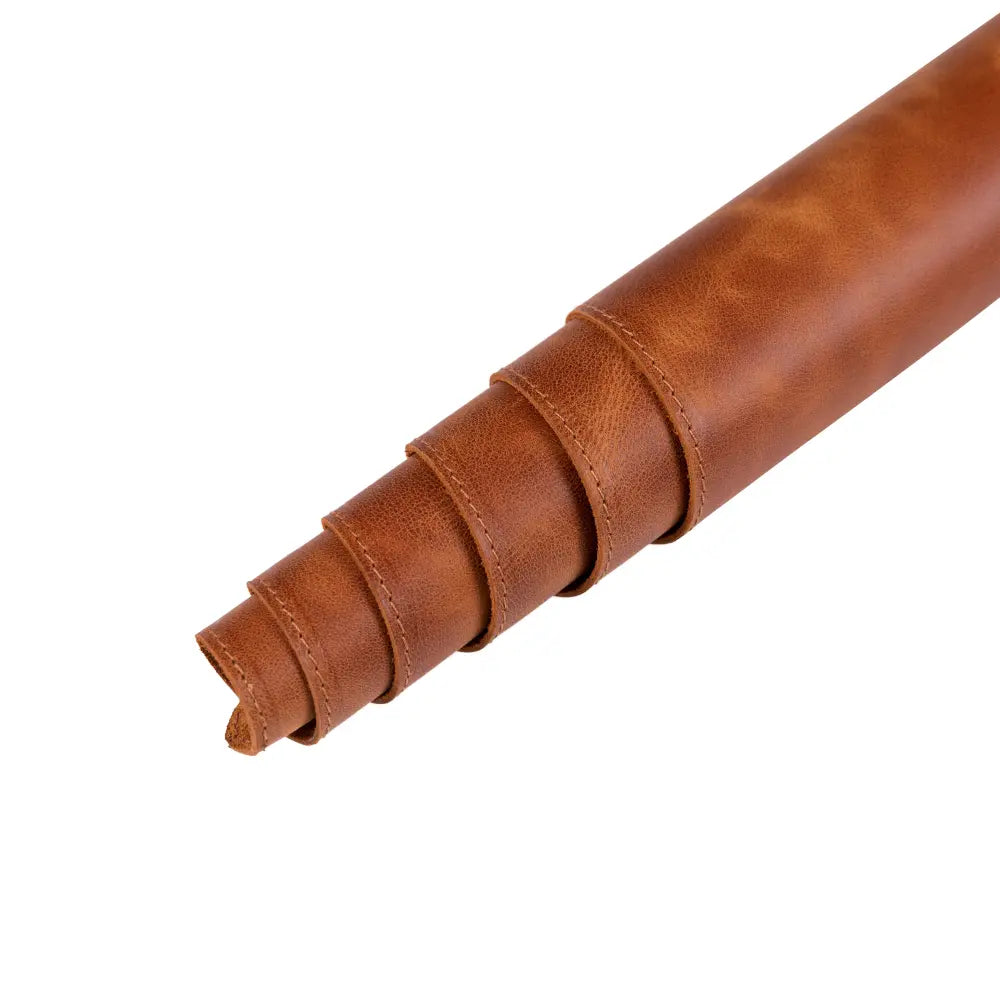 Natural Leather Desk Mat 14.6" x 31.5" (37 Cm x 80 Cm)