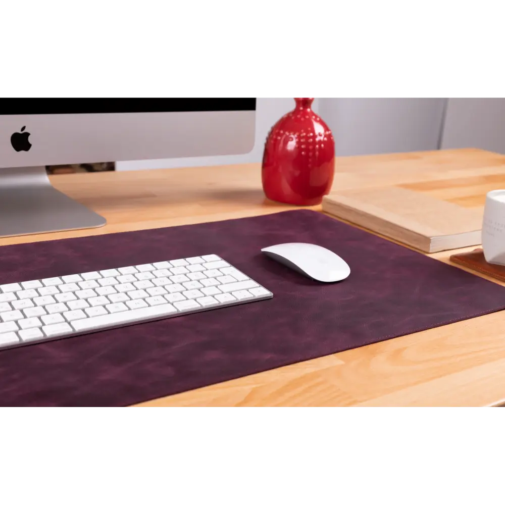 Natural Leather Desk Mat 14.6" x 31.5" (37 Cm x 80 Cm)