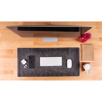 Natural Leather Desk Mat 14.6" x 31.5" (37 Cm x 80 Cm)
