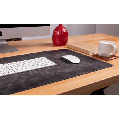 Natural Leather Desk Mat 14.6" x 31.5" (37 Cm x 80 Cm)