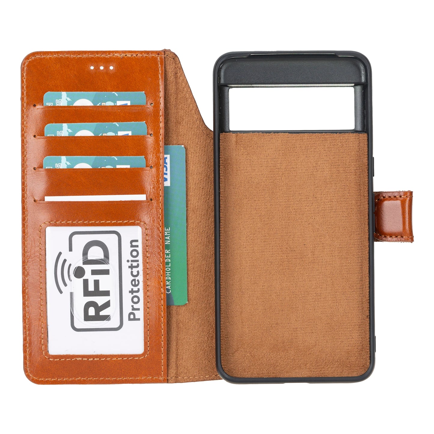 Detachable Leather Wallet Case for Google Pixel 10 & 10 Pro