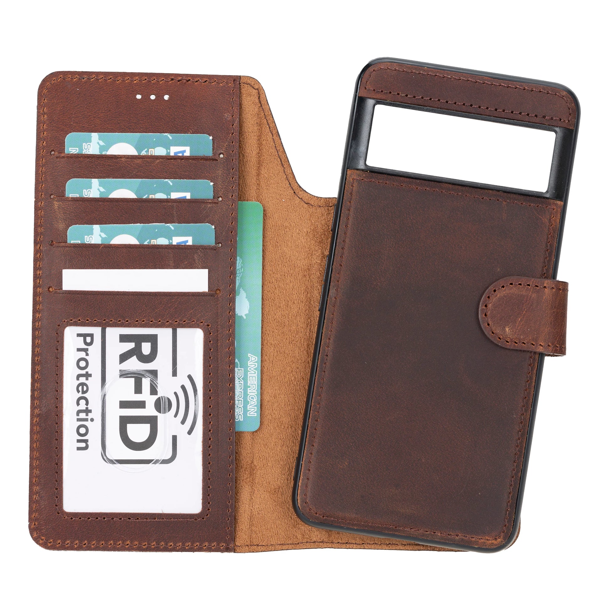 Detachable Leather Wallet Case for Google Pixel 10 Pro XL