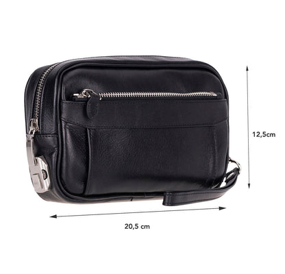 Elara Leather Handbag – Handcrafted Unisex Travel Organizer