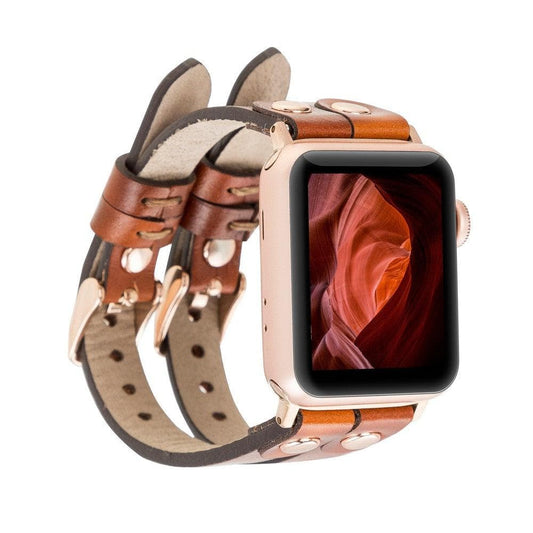 Ely Leather Apple Watch Double Band