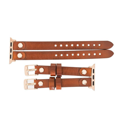 Ely Leather Apple Watch Double Band