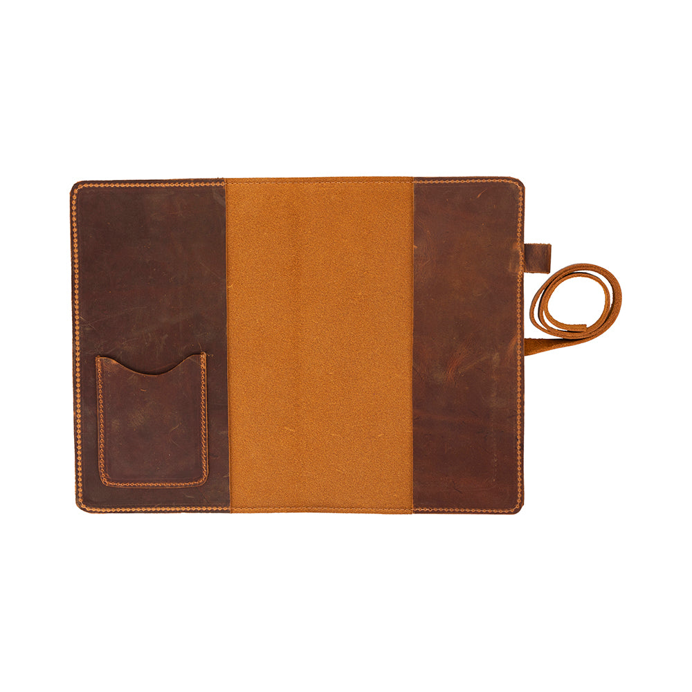 Eterna Refillable Leather Journal Cover – Personalized Notebook Cover