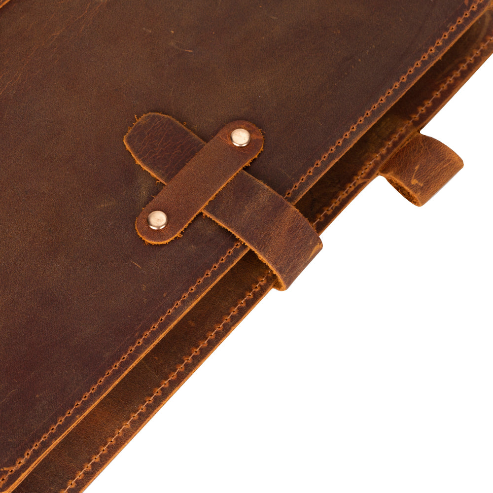 Eterna Refillable Leather Journal Cover – Personalized Notebook Cover