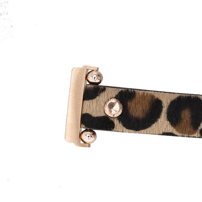 Leather Apple Watch Bands - Ferro Rose Gold Trok Style 