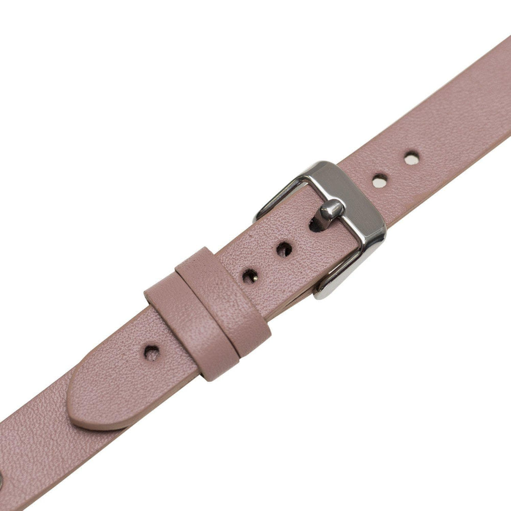 Leather Apple Watch Bands - Ferro Silver Trok Style 