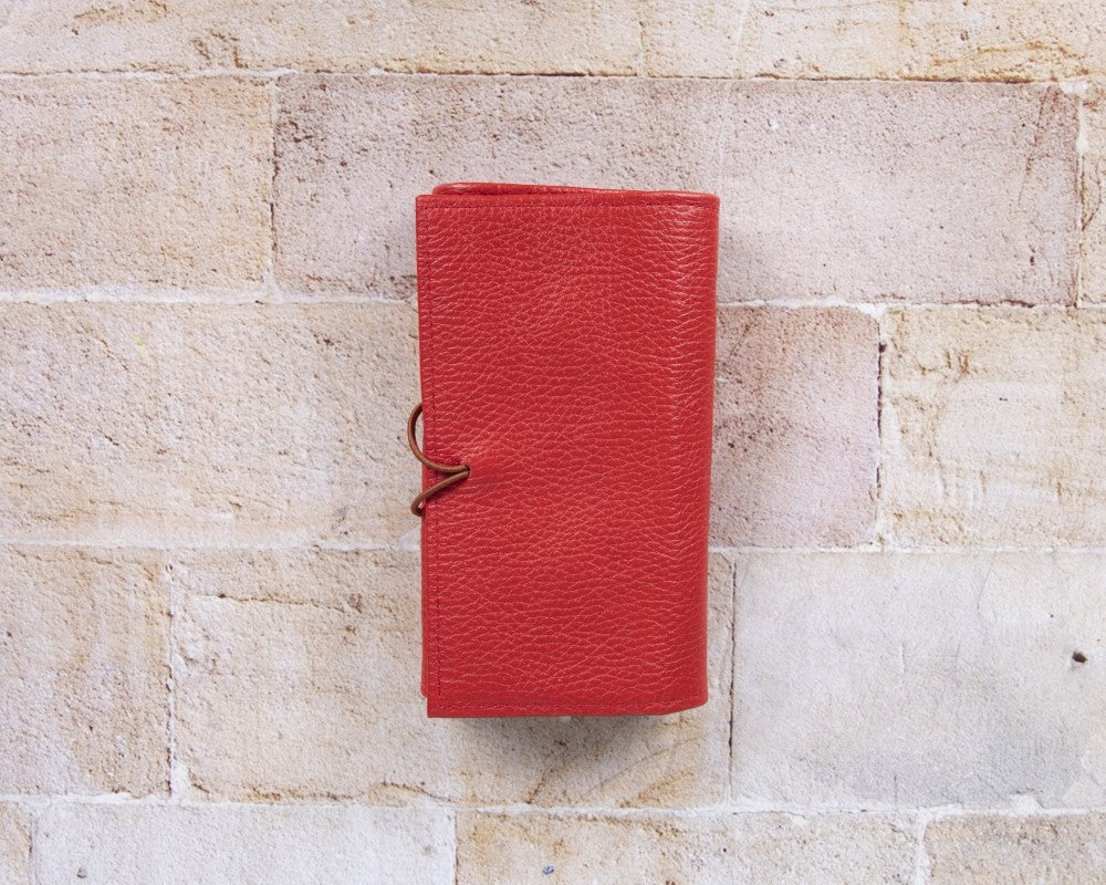 Foldable Leather Cable Organizer – Travel Cord & Tech Accessory Case