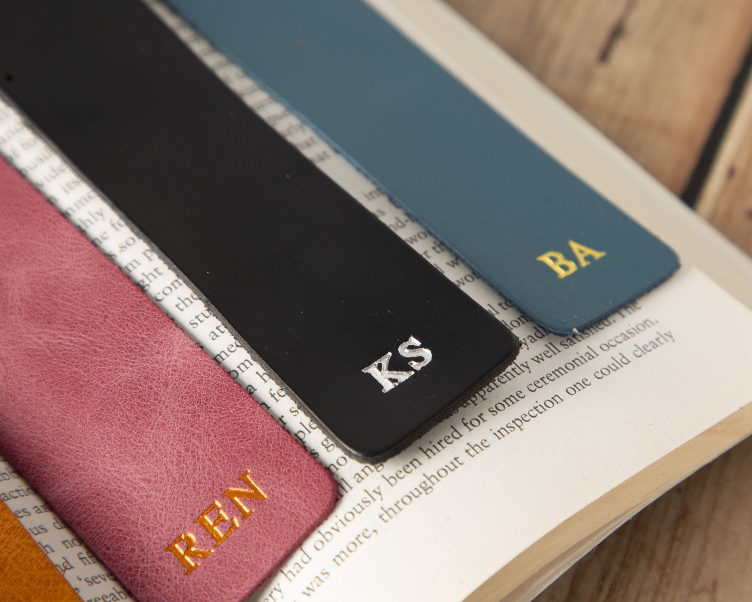 Genuine Leather Bookmark