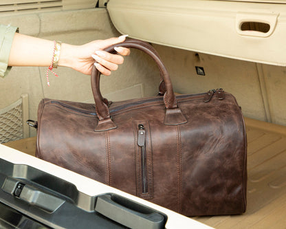 Genuine Leather Weekend Duffle Bag