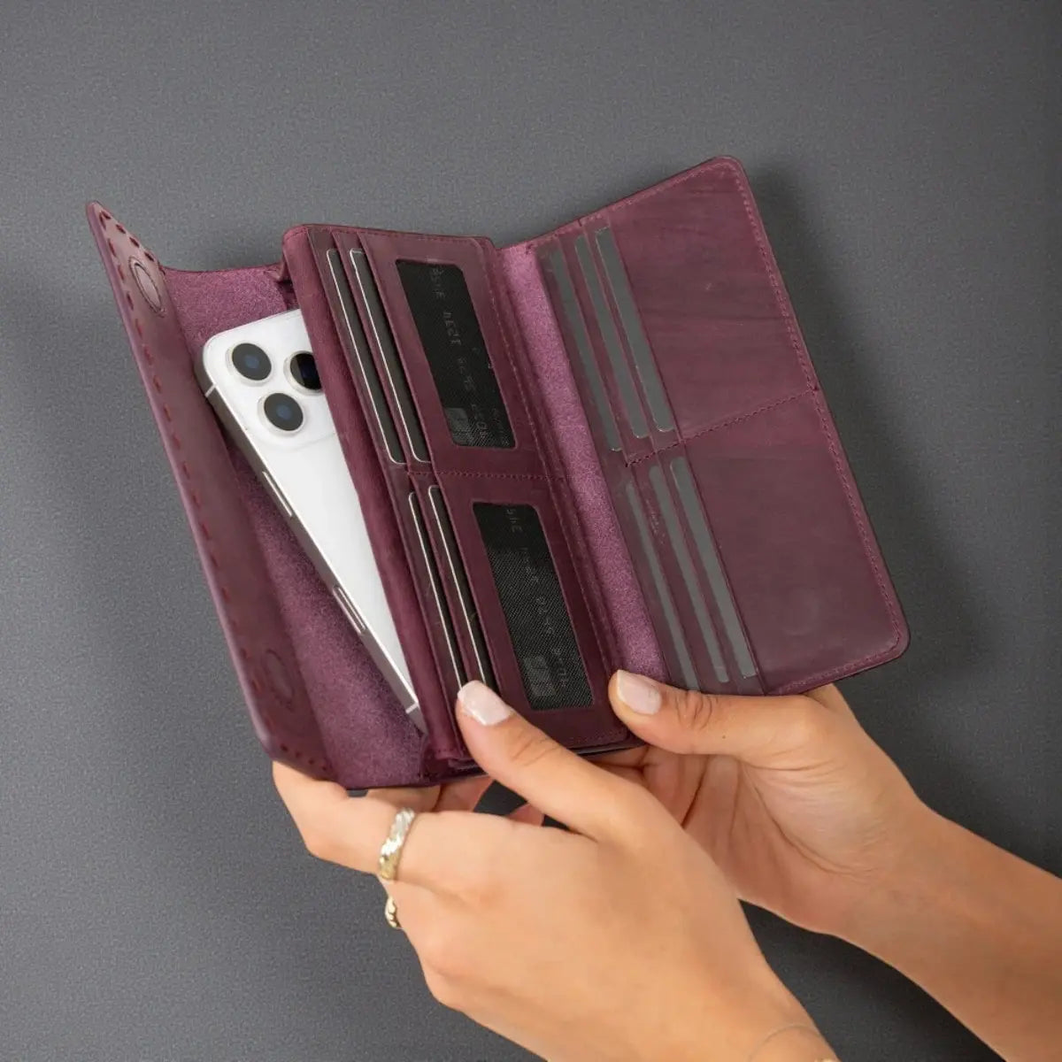 Genuine Leather Womens Wallets-Luxara Leather