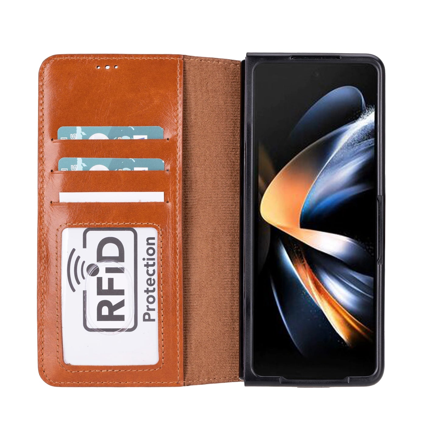 Google Pixel 10 Pro Fold Leather Folio Case - Handcrafted MagSafe Compatible