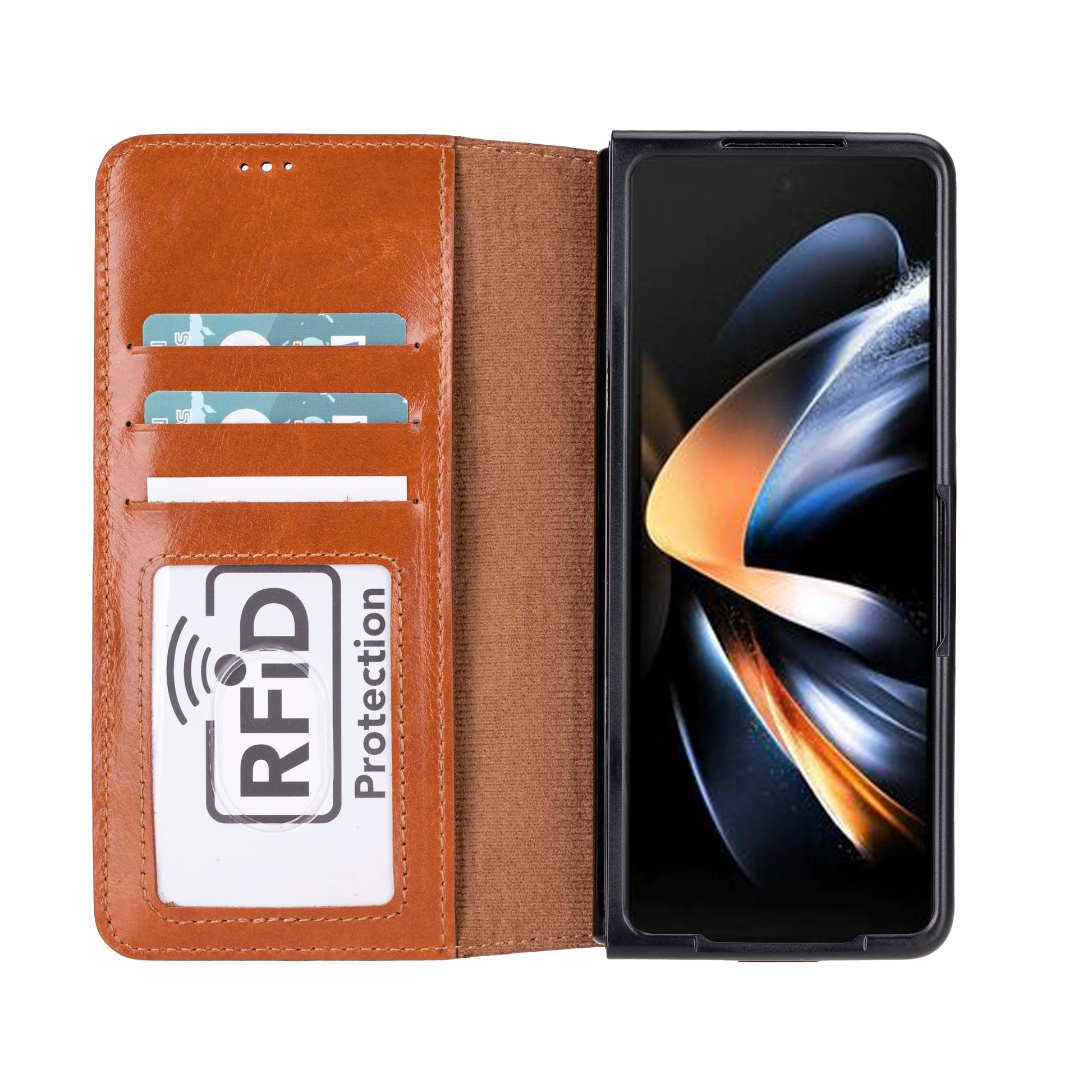 Google Pixel 10 Pro Fold Leather Folio Case - Handcrafted MagSafe Compatible