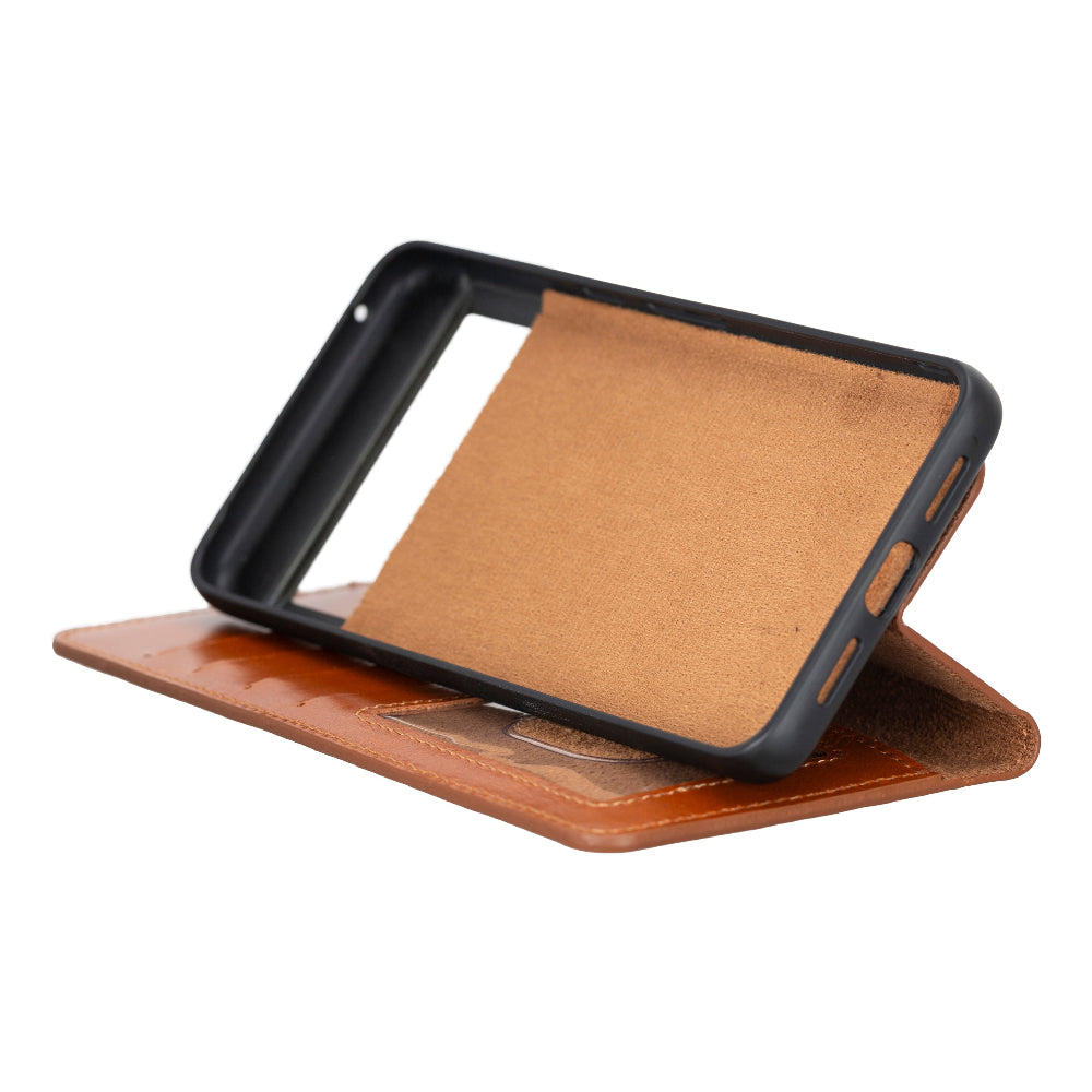 Google Pixel 8 Detachable Leather Wallet Case