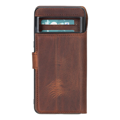 Google Pixel 8 Detachable Leather Wallet Case