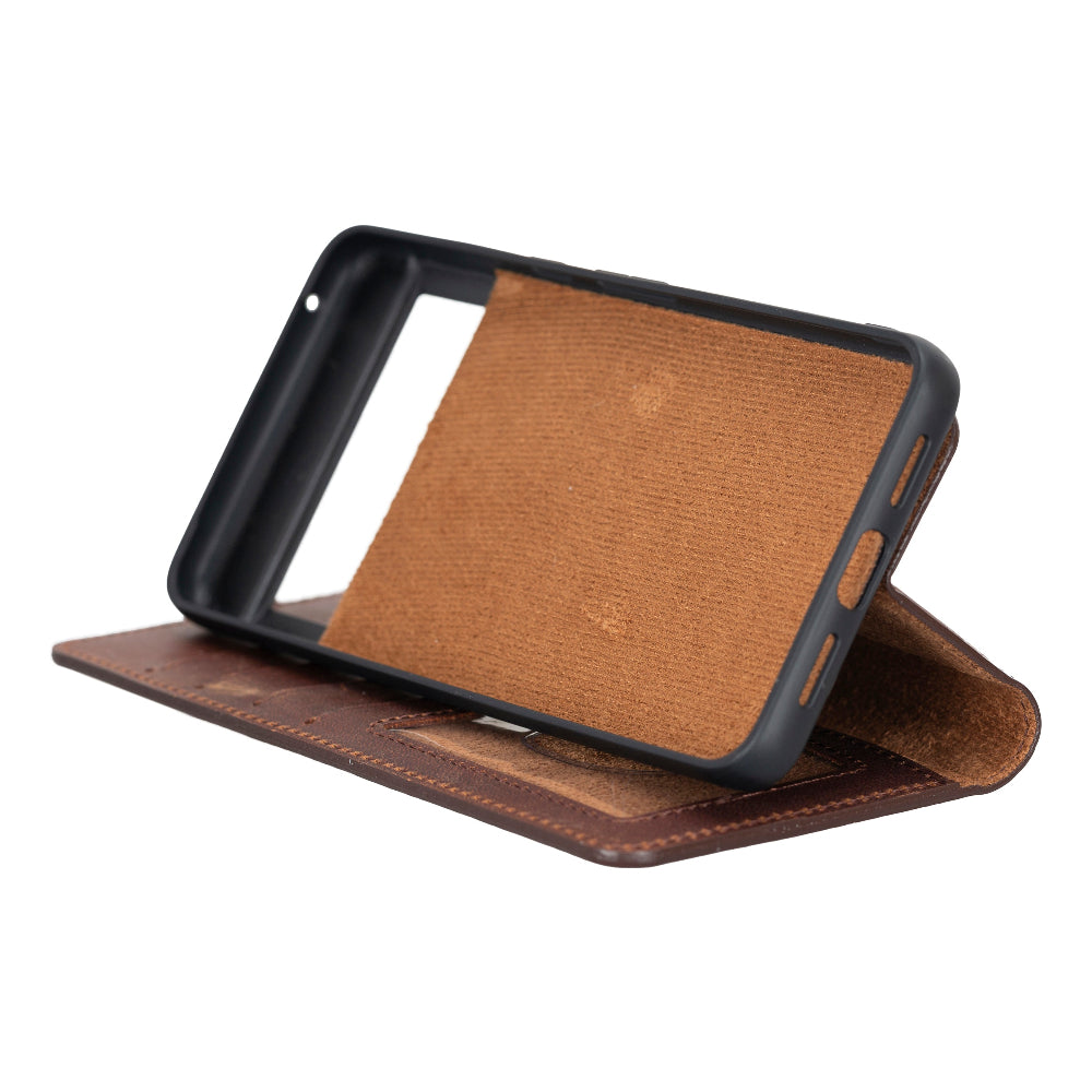 Google Pixel 8 Detachable Leather Wallet Case