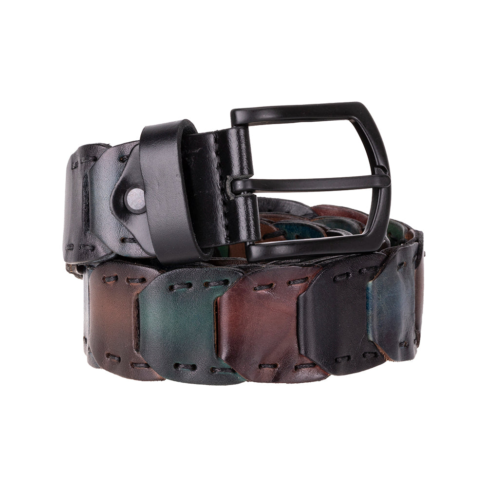 Handmade Braided Leather Men's Belt